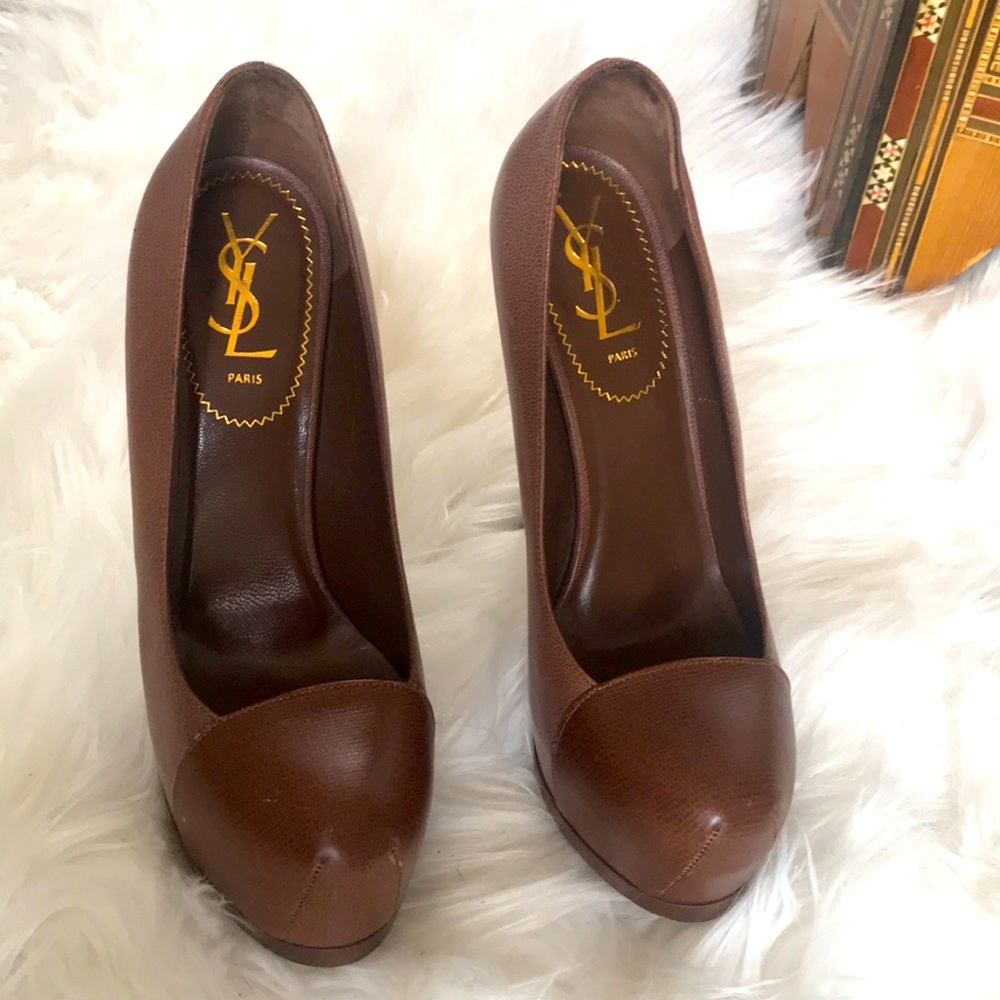 YvesSaintLaurent heels like new one time use only